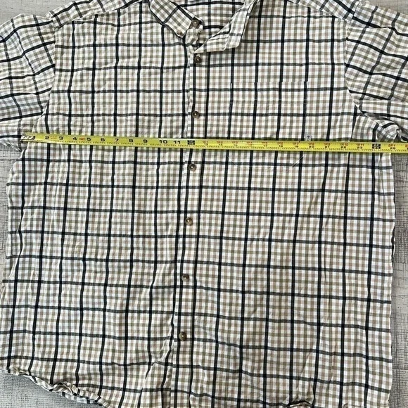 NWOT Columbia Men’s Brown and Black Short Sleeve Button Down Shirt Size XXL - Picture 8 of 13
